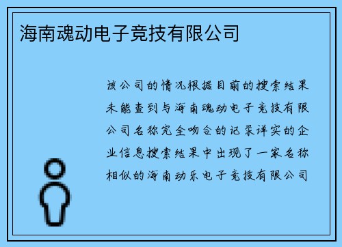 海南魂动电子竞技有限公司